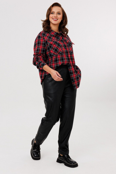 Брюки, рубашка Mubliz 282 красный-черный - фото 3