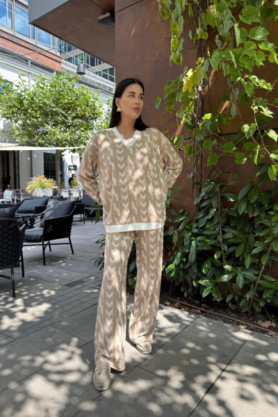 Брюки, джемпер Mubliz 279 бежевый - фото 16