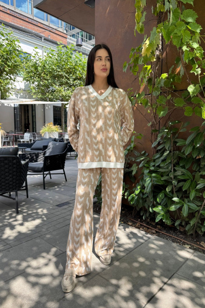 Брюки, джемпер Mubliz 279 бежевый - фото 15