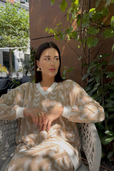 Брюки, джемпер Mubliz 279 бежевый - фото 13