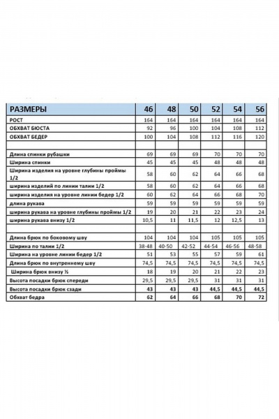 Брюки, рубашка Mubliz 287 - фото 16