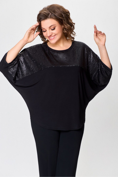 Блуза DaLi 5736 черная - фото 2