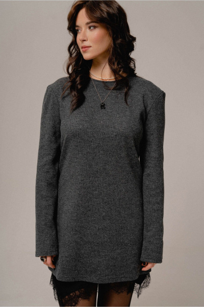 Джемпер JRSy 2637 т-серый - фото 2