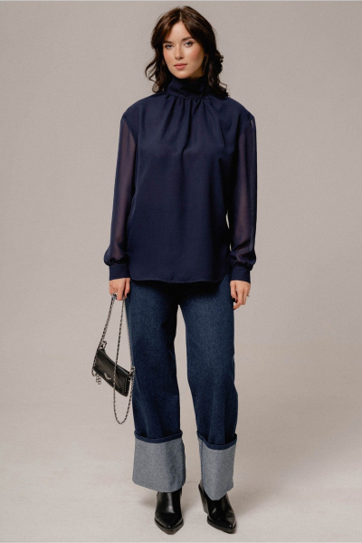 Блуза JRSy 2640 синий - фото 2