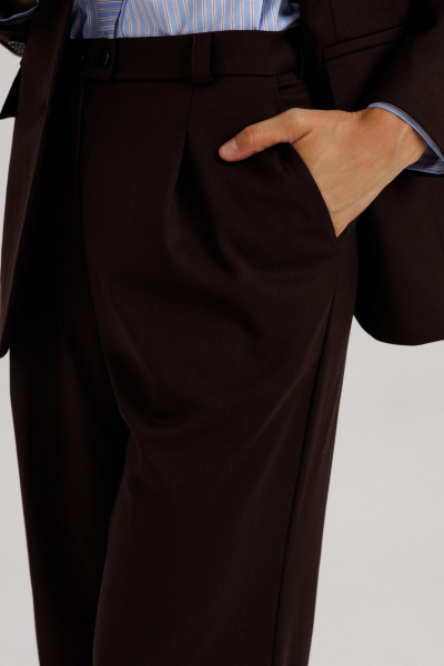 Брюки, жакет Ларс Стиль 1116/6 темно-коричневый - фото 6