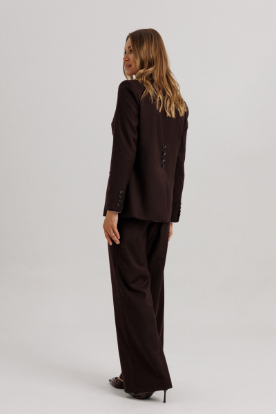 Брюки, жакет Ларс Стиль 1116/6 темно-коричневый - фото 7