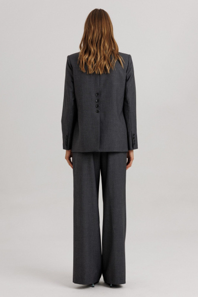 Брюки, жакет Ларс Стиль 1116/4 темно-серый - фото 3