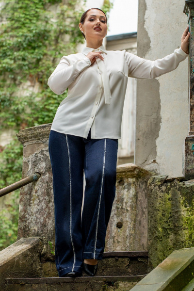 Блуза ADARIN А14 молочный - фото 9