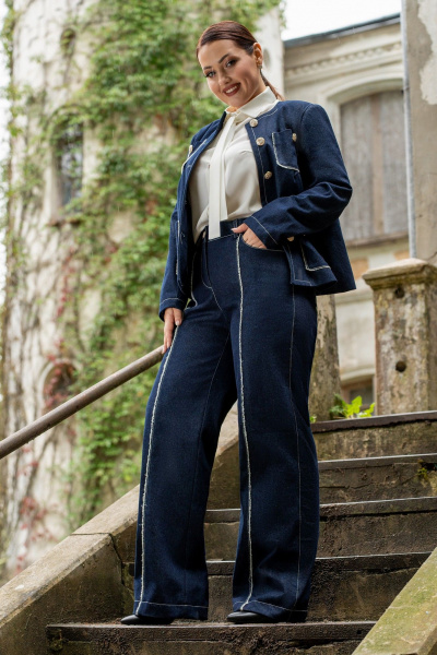 Блуза ADARIN А14 молочный - фото 7