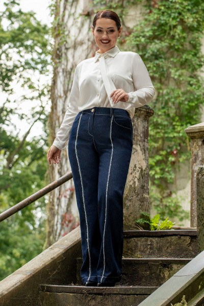 Блуза ADARIN А14 молочный - фото 4