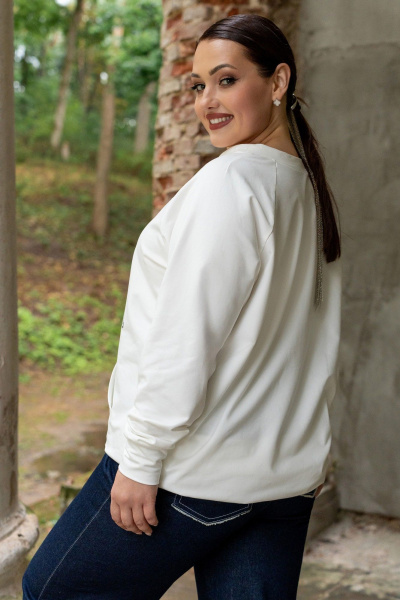 Джемпер ADARIN А19 молочный+булавки - фото 2