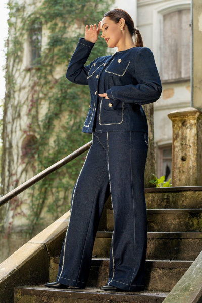 Брюки, жакет ADARIN А23 джинс - фото 15