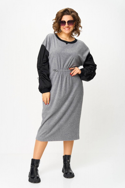 Платье Karina deLux M-1401 серый - фото 6