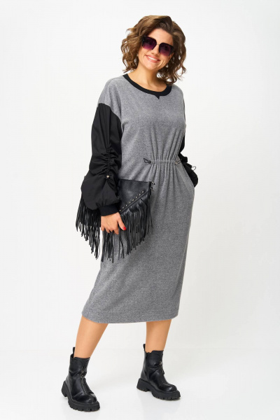 Платье Karina deLux M-1401 серый - фото 1