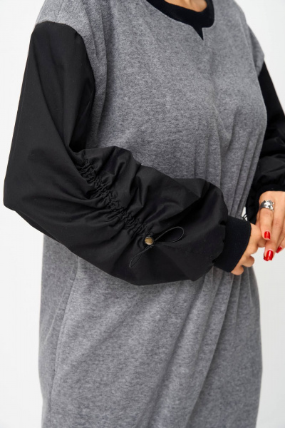 Платье Karina deLux M-1401 серый - фото 4