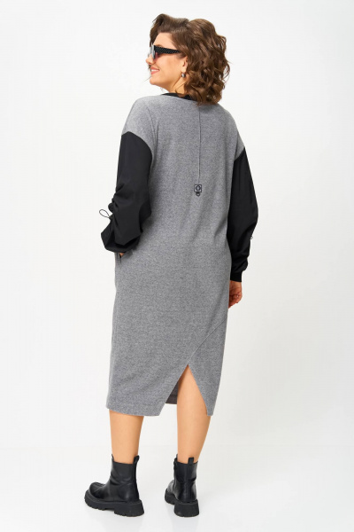 Платье Karina deLux M-1401 серый - фото 2