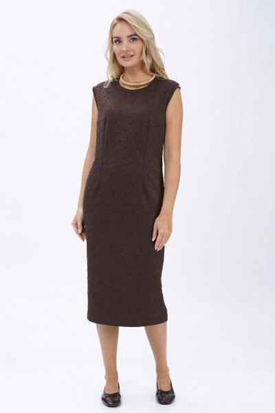 Жакет, юбка Alani Collection 2448 шоколад - фото 3