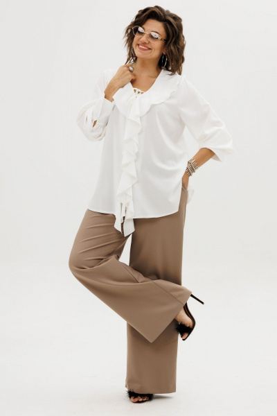 Блуза Anelli 1679 белая_романтика - фото 7