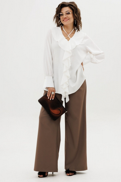 Блуза Anelli 1679 белая_романтика - фото 3