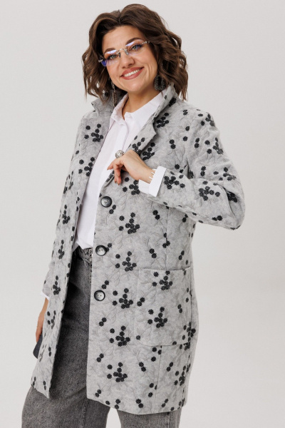 Жакет Anelli 1722 серый_шиповник - фото 10