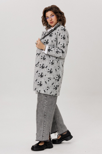 Жакет Anelli 1722 серый_шиповник - фото 6