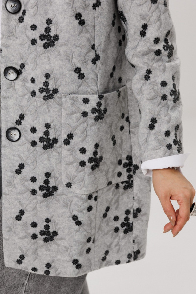 Жакет Anelli 1722 серый_шиповник - фото 5