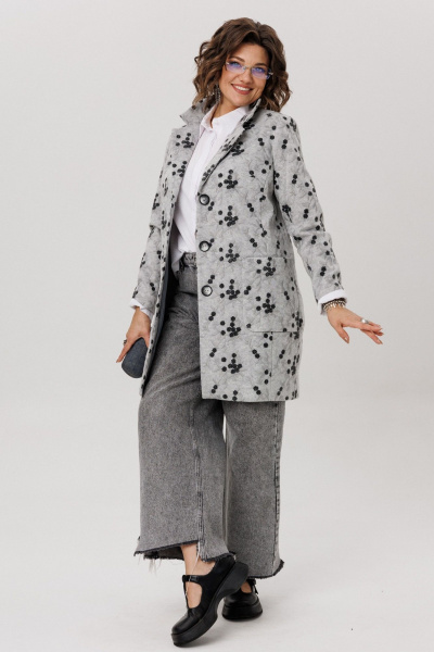 Жакет Anelli 1722 серый_шиповник - фото 3