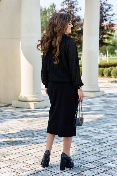 Джемпер, юбка Vittoria Queen 25273 черный - фото 4