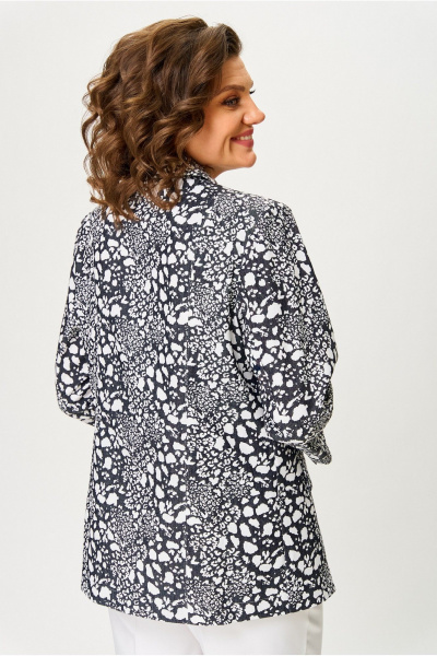 Жакет БелЭльСтиль 412-3_03_22 черно-белый - фото 6