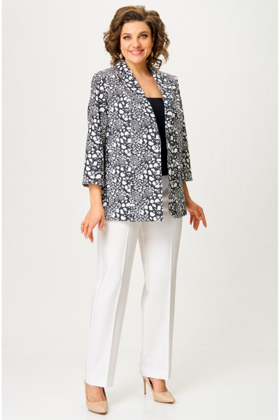 Жакет БелЭльСтиль 412-3_03_22 черно-белый - фото 4