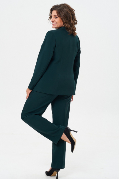 Брюки, жакет БелЭльСтиль 412-3_03_22+596-2_79_22 изумруд - фото 8