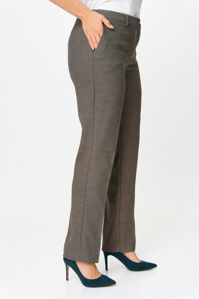 Брюки БелЭльСтиль 609-3_23_22 коричневый - фото 2