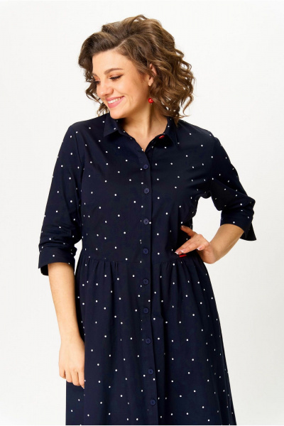 Платье БелЭльСтиль 811-2_33_22 темно-синий - фото 8