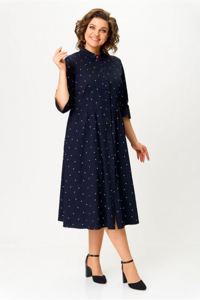 Платье БелЭльСтиль 811-2_33_22 темно-синий - фото 6