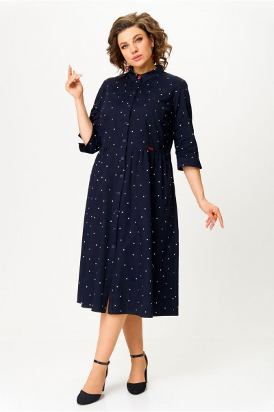 Платье БелЭльСтиль 811-2_33_22 темно-синий - фото 2