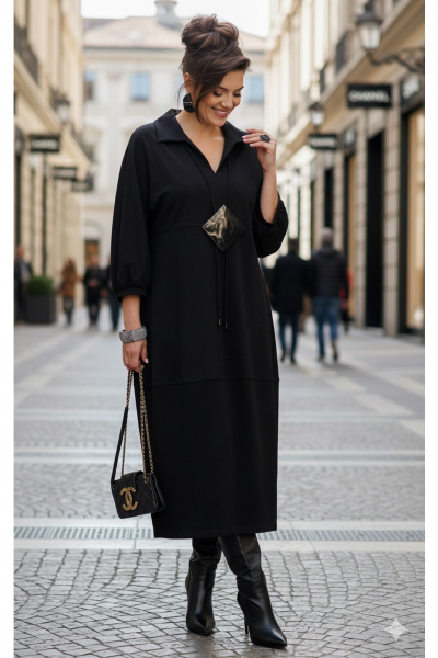 Платье Vittoria Queen 25333 черный - фото 1