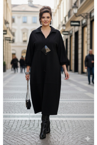 Платье Vittoria Queen 25333 черный - фото 2