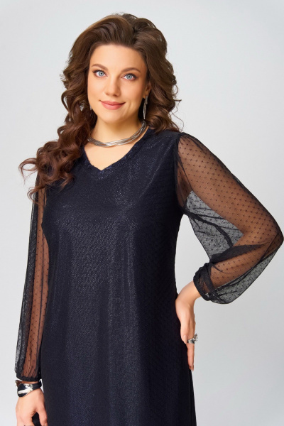 Платье Fita 1383 темно-синий - фото 7