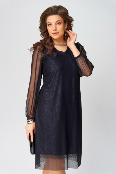 Платье Fita 1383 темно-синий - фото 6