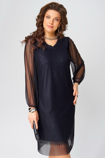 Платье Fita 1383 темно-синий - фото 5