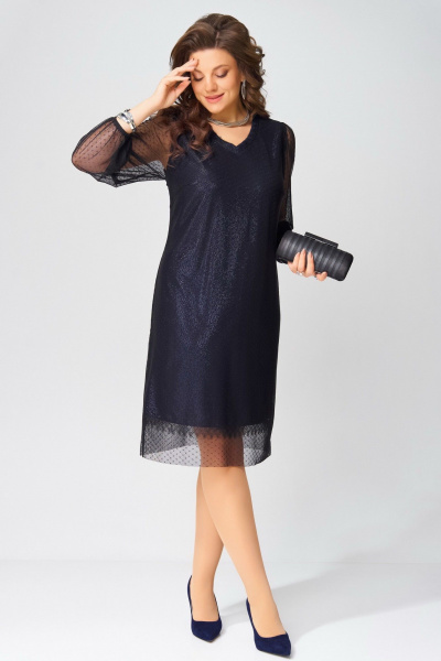 Платье Fita 1383 темно-синий - фото 3