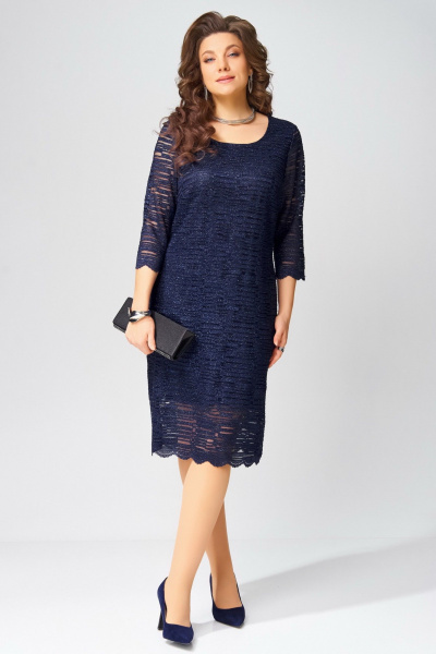 Платье Fita 1762 темно-синий - фото 3