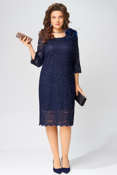 Платье Fita 1762 темно-синий - фото 2