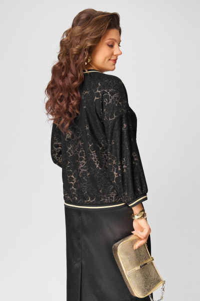 Джемпер Fita 20722 черно-золотистый - фото 8