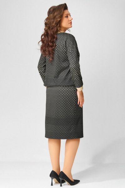 Джемпер, юбка Fita 3181 черно-бежевый - фото 9