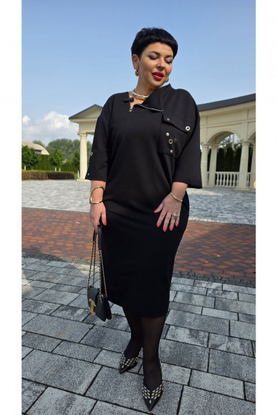 Платье Vittoria Queen 25903 черный - фото 5