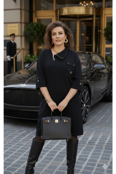 Платье Vittoria Queen 25903 черный - фото 4