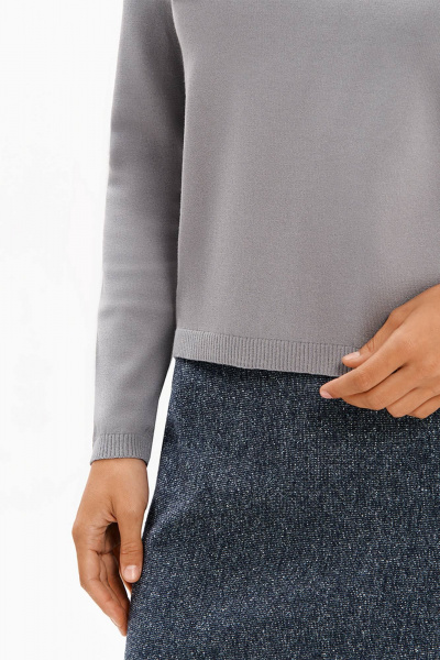 Свитер Nelva 23476 серый - фото 4