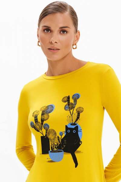 Лонгслив Nelva 23490 карри - фото 2