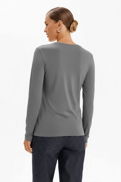 Лонгслив Nelva 23490 серый - фото 3